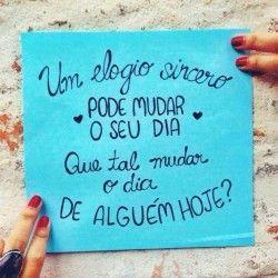 Um elogio sincero