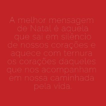 Melhor mensagem de Natal