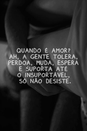 Quando é amor?