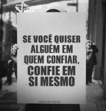 Confie em si mesmo