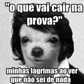 É prova!