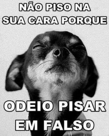 Odeio pisar em falso