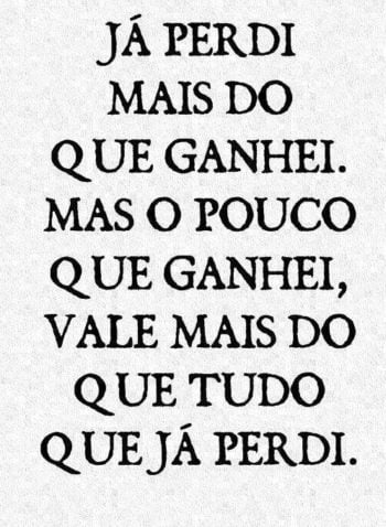 Já perdi