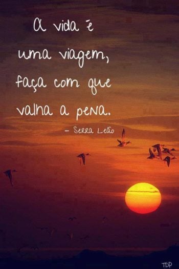 A vida é uma viagem