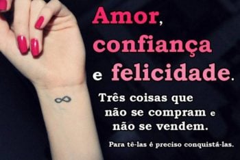 Amor, confiança e felicidade