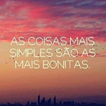 As coisas mais simples