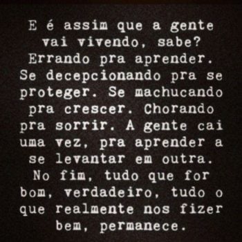 Vamos vivendo…