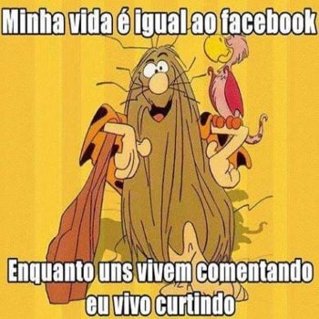 Minha vida é igual ao facebook