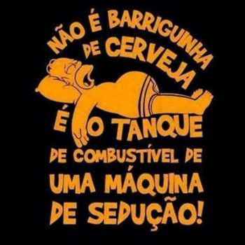 Não é barriguinha de cerveja