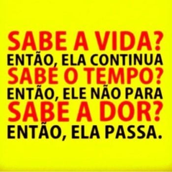 Sabe a vida?