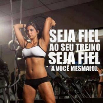 Seja fiel ao seu treino