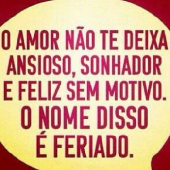 O amor não te deixa ansioso