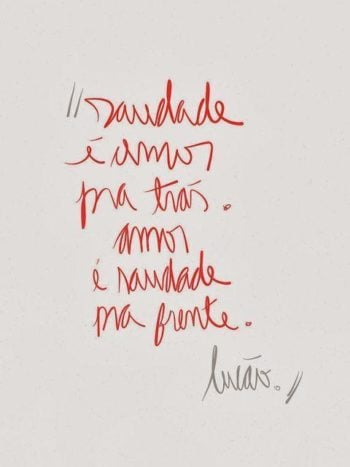 Amor e saudade