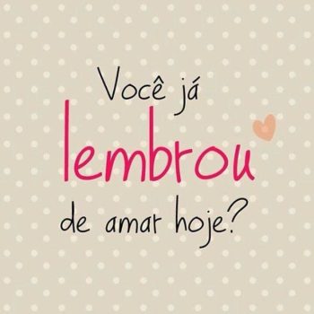 Você já lembrou?