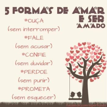 5 formas de amar e ser amado