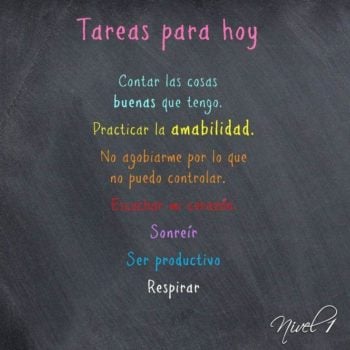 Tareas para hoy