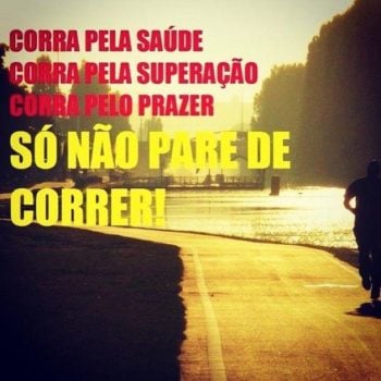 Não pare de correr