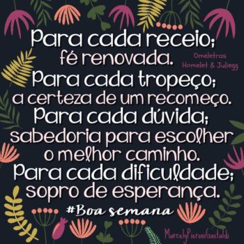 Desejos da semana