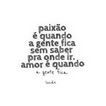 Amor e paixão