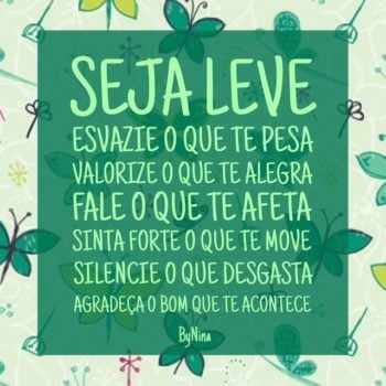 Seja leve!