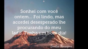 Sonhei com você