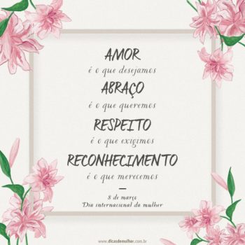 Amor é o que desejamos