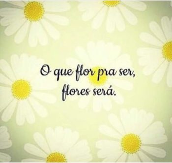 O que flor pra ser