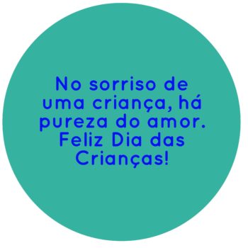 No sorriso de uma criança