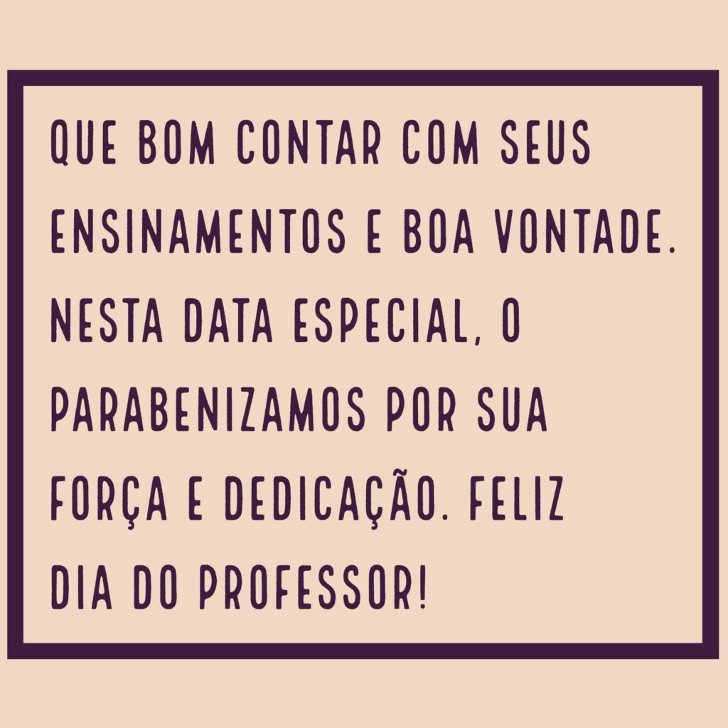 Mensagens de Dia do Professor