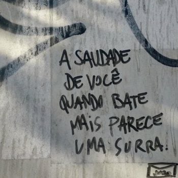 A saudade de você