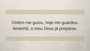 Ontem me guiou