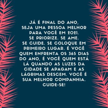 Já é final do ano