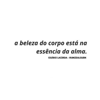 A beleza do corpo