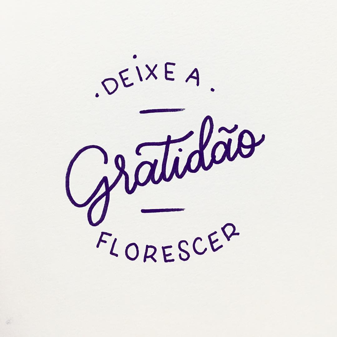 Deixe a gratidão florescer.