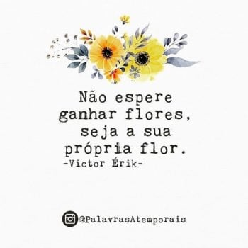 sua própria flor