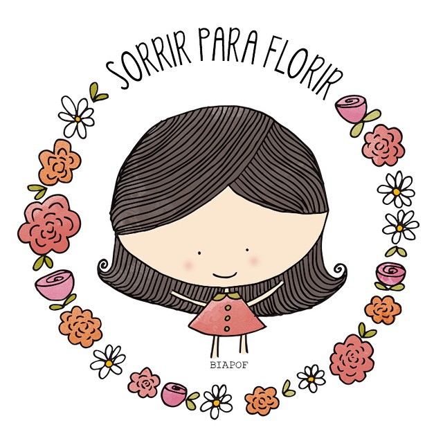 Sorrir para florir.