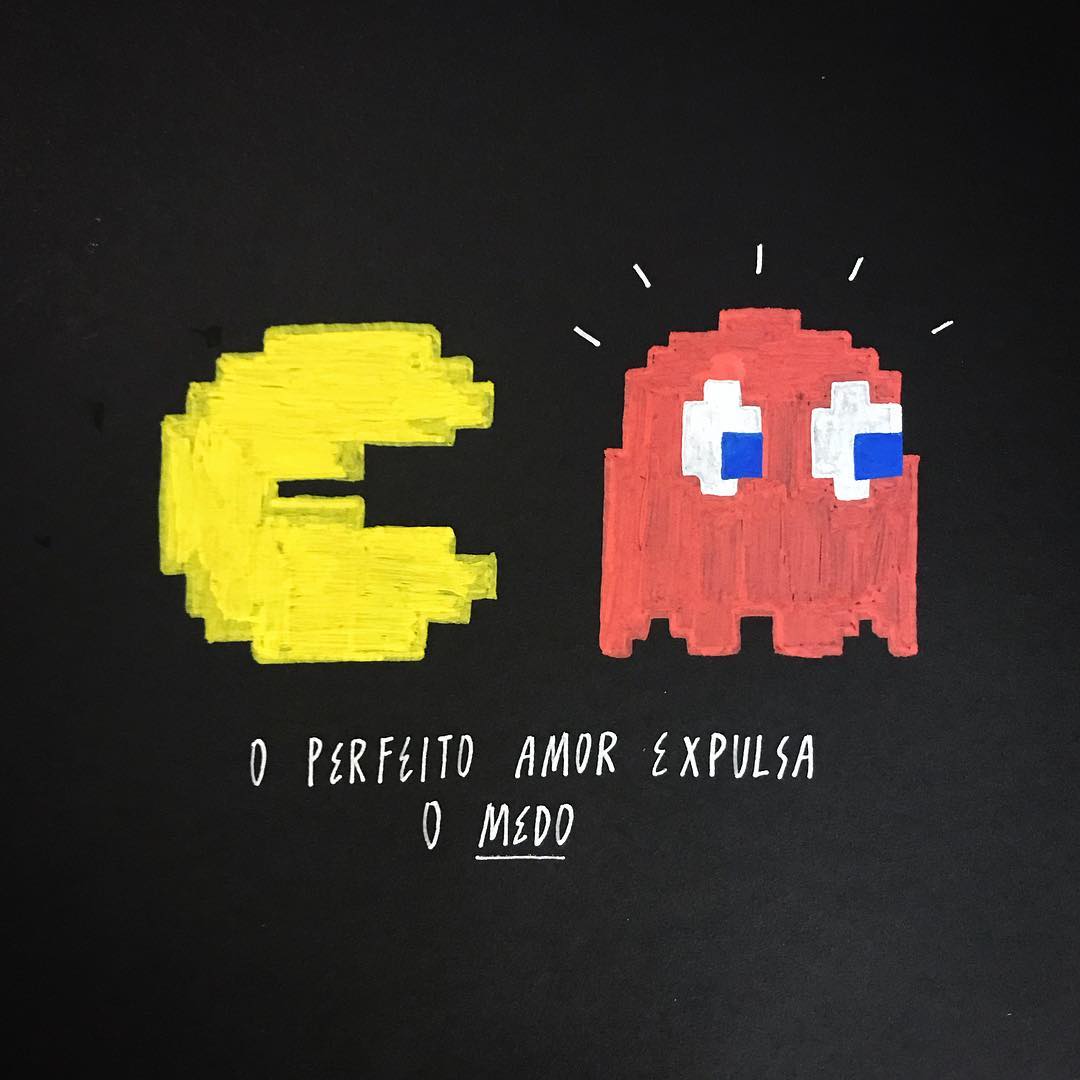 O perfeito amor expulsa o medo.