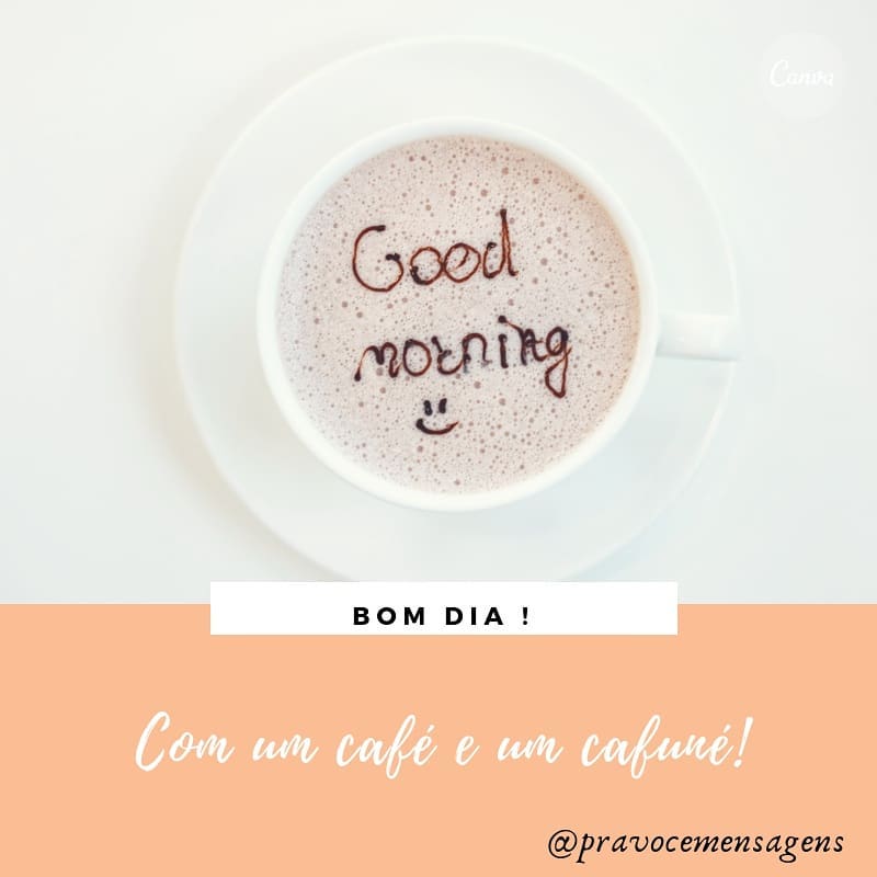 Bom dia! Com um café e um cafuné! 