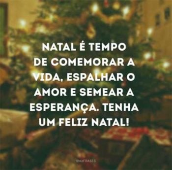 Natal é tempo de comemorar