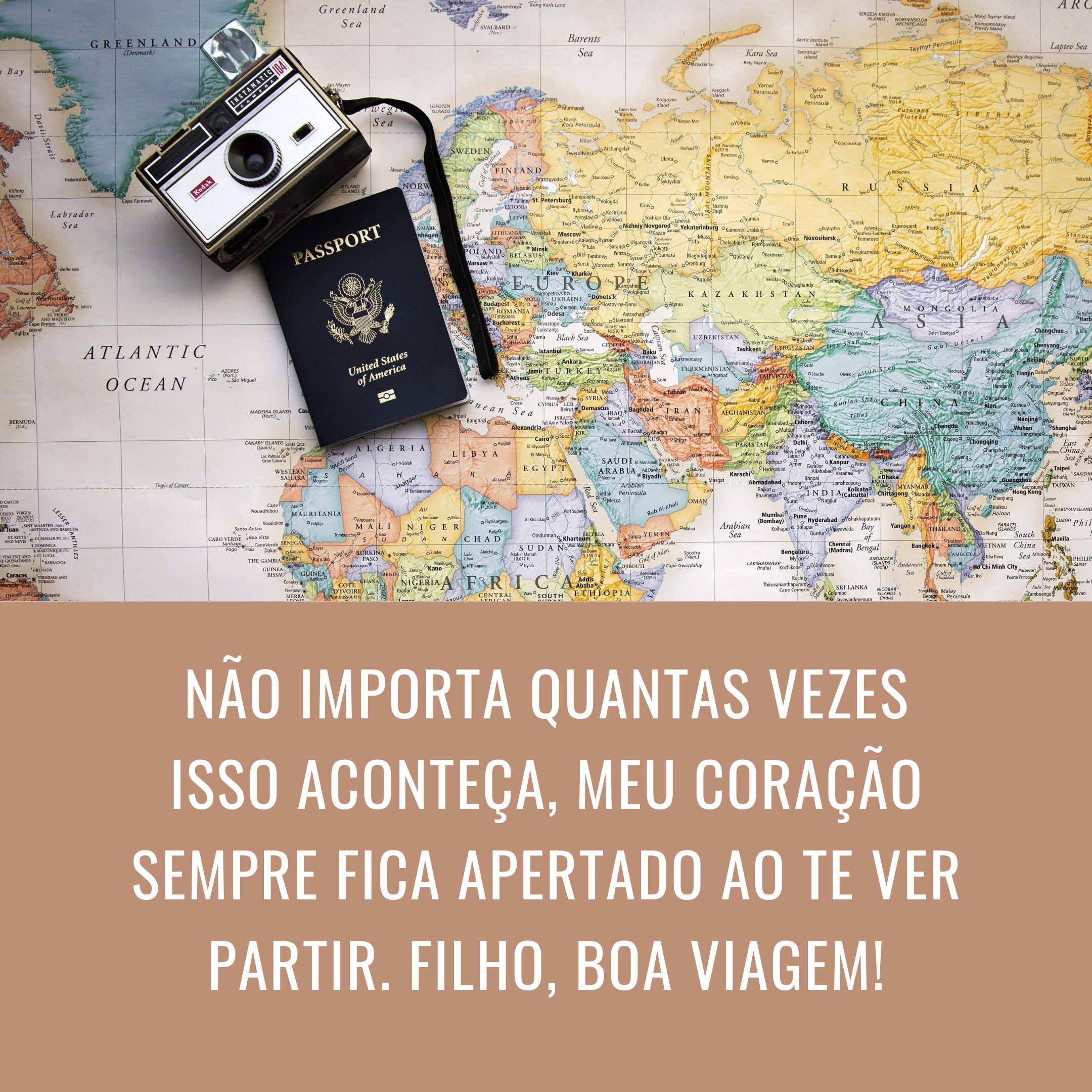 Não importa quantas vezes isso aconteça, meu coração sempre fica apertado ao te ver partir. Filho, boa viagem!