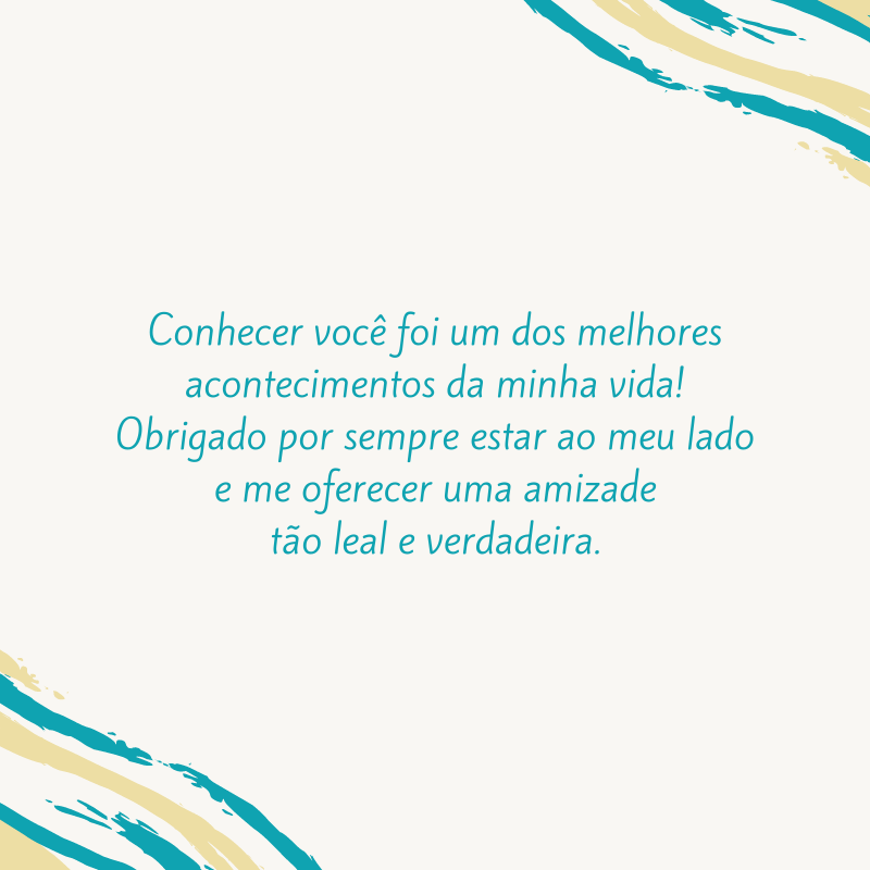 Conhecer você foi um dos melhores acontecimentos da minha vida! Obrigado por sempre estar ao meu lado e me oferecer uma amizade tão leal e verdadeira.